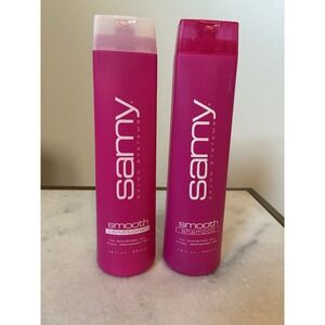 SET Samy Smooth Shampoo & conditioner 12 Oz  Extremely DRY Frizzy Hair SMOOTHS